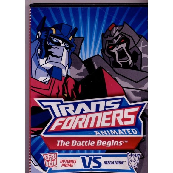 TRANSFORMERS ANIMATED THE BATTLE BEGINS DVD - Picture 1 of 2